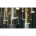 Bellini Round Two-Tone Tubular Pendant Light Chandelier-Momo Lighting