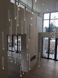 Bellini Round Two-Tone Tubular Pendant Light Chandelier-Momo Lighting