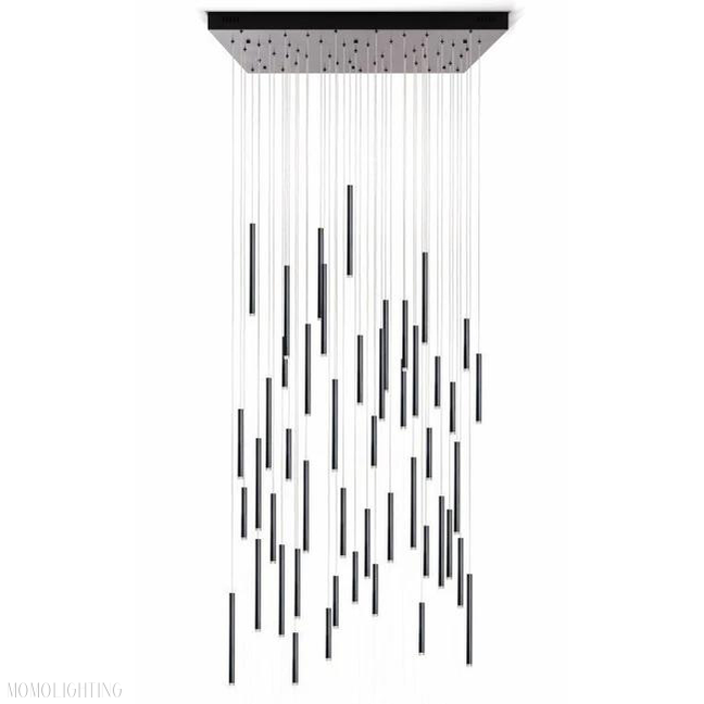 Bellini Square Tubular Pendant Light Chandelier-Momo Lighting