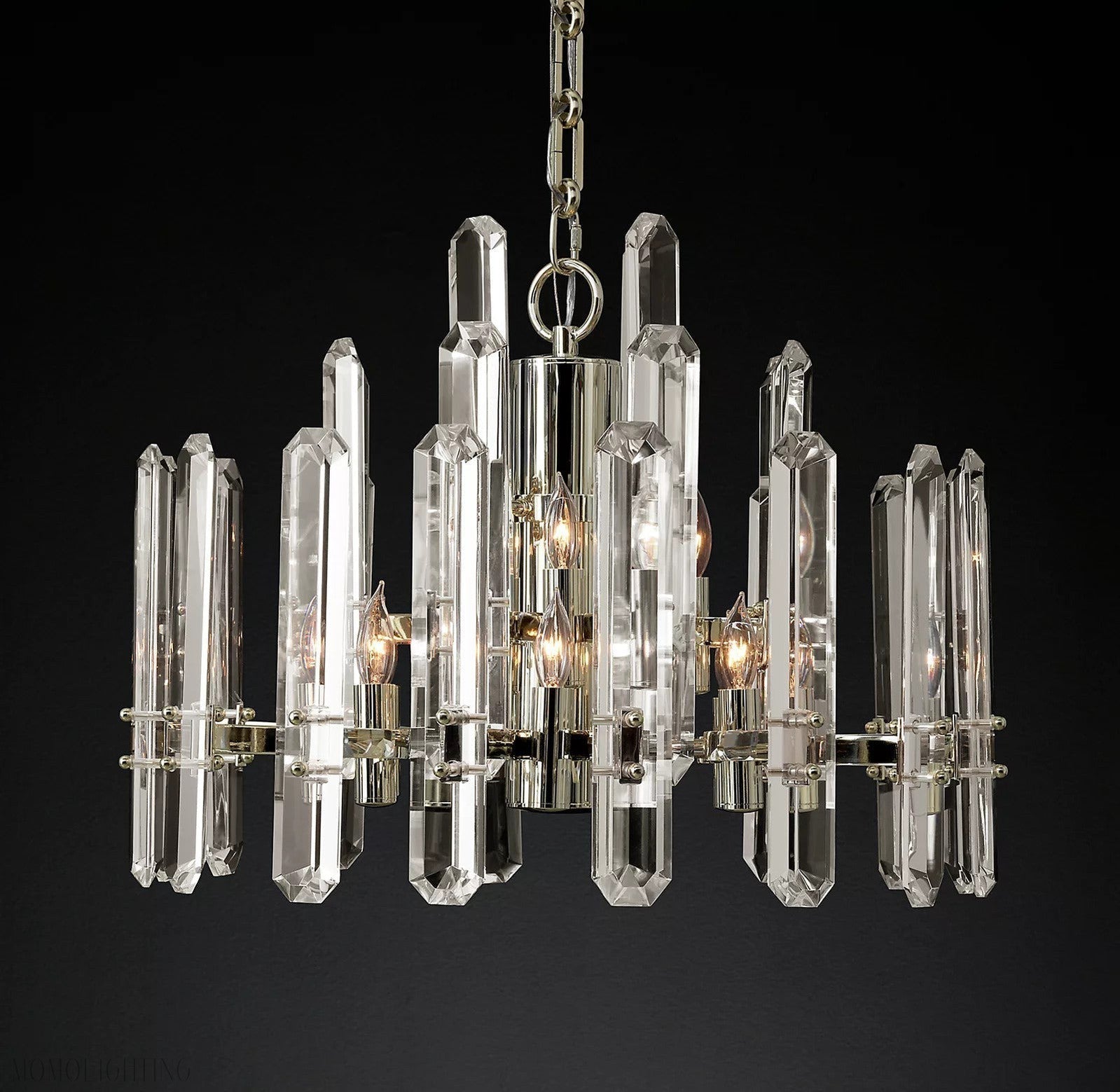 Bonnington Crystal Round Chandelier 54"(customize）-Momo Lighting