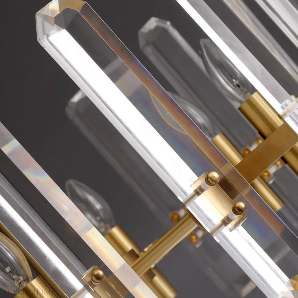 Bonnington Crystal Round Chandelier 54"(customize）-Momo Lighting