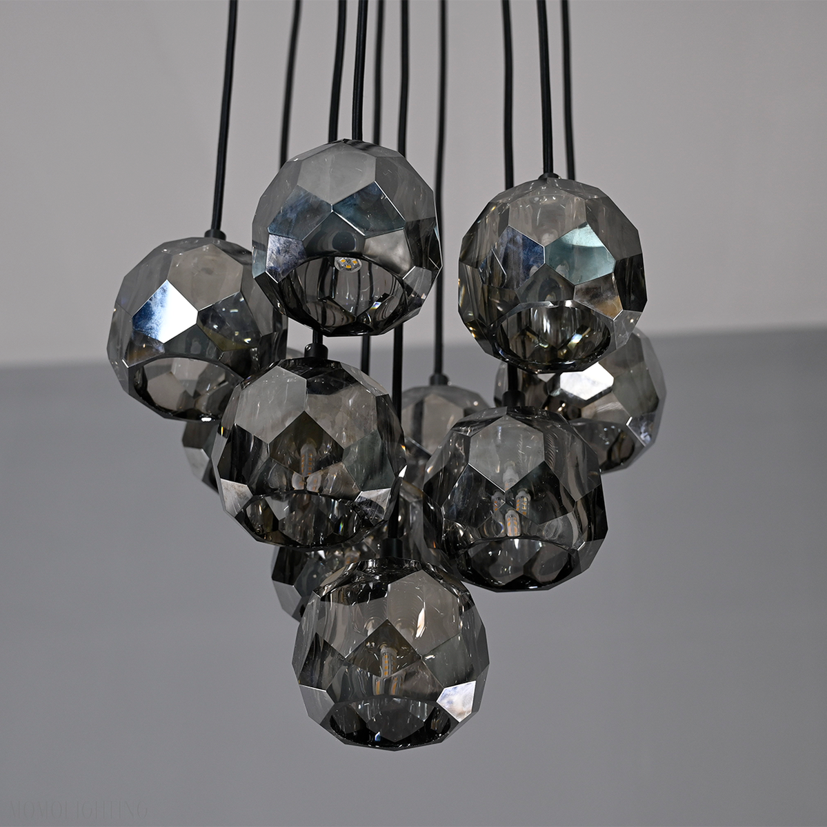 Boule Crystal Ball Cluster Chandelier 14"