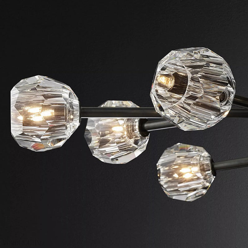 Boule Crystal Ball Oval Chandelier 72″ 24-Lights