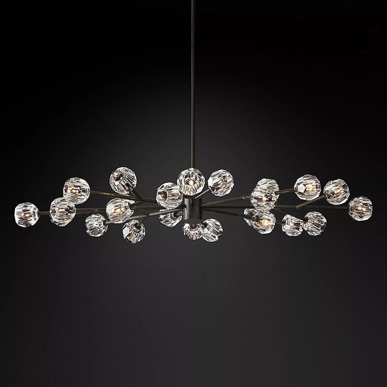 Boule Crystal Ball Oval Chandelier 72″ 24-Lights