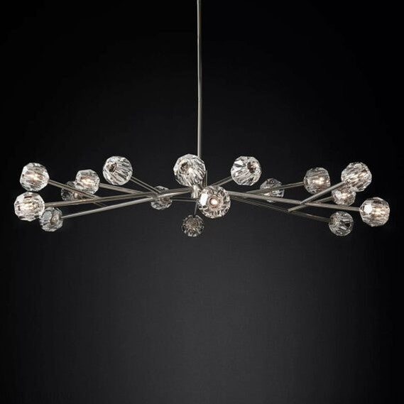 Boule Crystal Ball Oval Chandelier 72″ 24-Lights