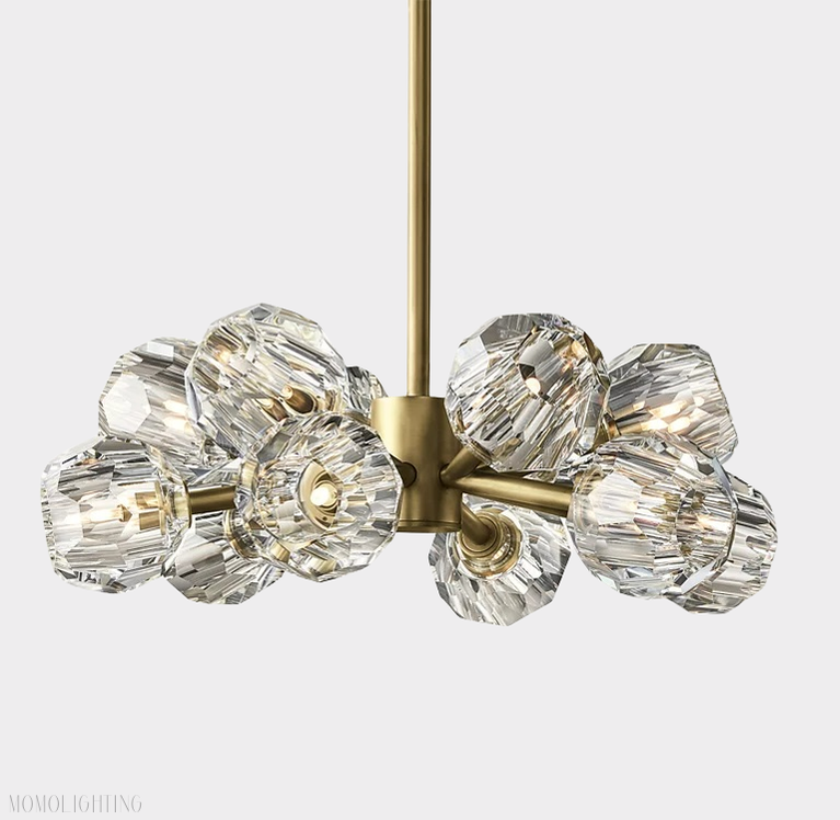 Boule Crystal Ball Round Chandelier 24"-Momo Lighting