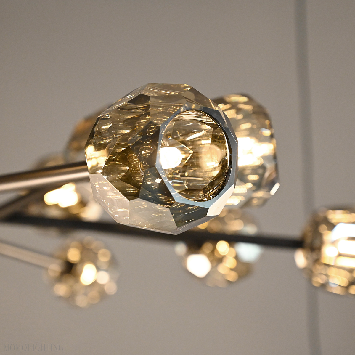 Boule Crystal Ball Round Chandelier 60"-Momo Lighting