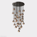 Boule Crystal Round Cluster Chandelier 30