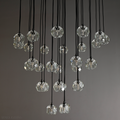 Boule Crystal Round Cluster Chandelier 30