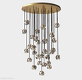 Boule Crystal Round Cluster Chandelier 40