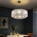 Brendra Alabaster 2-Tier Round Chandelier-Momo Lighting