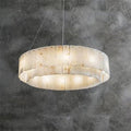 Brendra Alabaster 2-Tier Round Chandelier-Momo Lighting