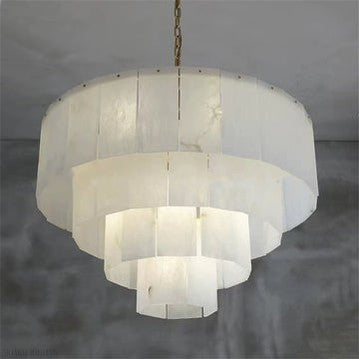 Brendra Classic marble Multi-Layer Round chandelier 31"