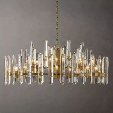 Bonning Prism Crystal Round Chandelier 48"