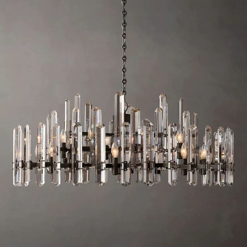 Bonning Prism Crystal Round Chandelier 48"