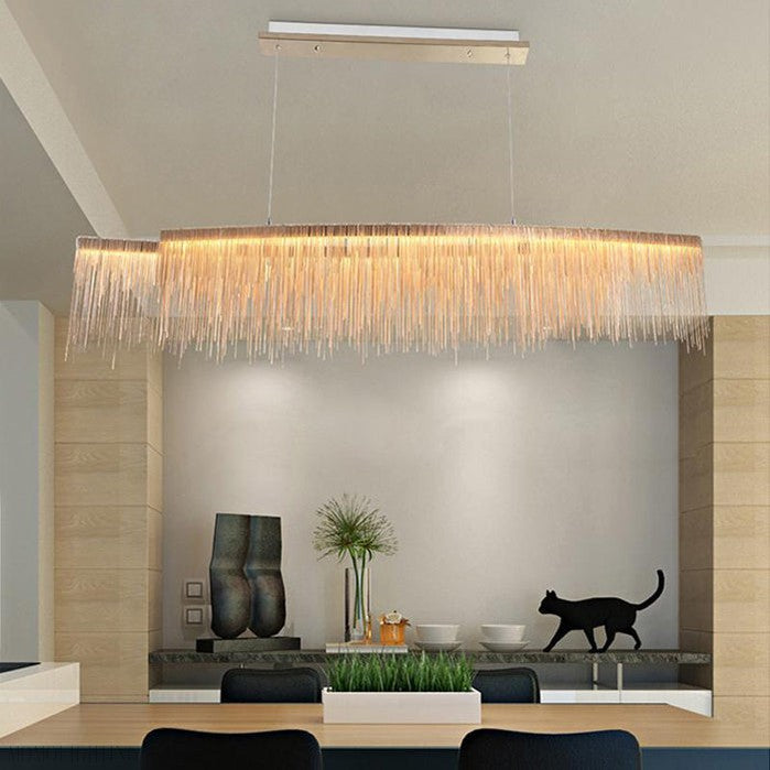 Bunny Aluminum Chain Tassel Chandelier-Momo Lighting