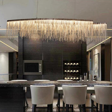 Bunny Aluminum Chain Tassel Chandelier-Momo Lighting