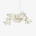 Bustling Ceramic Ginkgo Leaf Chandelier-Momo Lighting