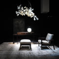 Bustling Ceramic Ginkgo Leaf Chandelier-Momo Lighting