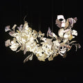 Bustling Ceramic Ginkgo Leaf Chandelier-Momo Lighting