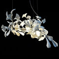 Bustling Ceramic Ginkgo Leaf Chandelier-Momo Lighting