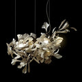 Bustling Ceramic Ginkgo Leaf Chandelier-Momo Lighting
