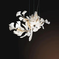 Bustling Ceramic Ginkgo Leaf Chandelier-Momo Lighting