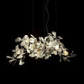 Bustling Ceramic Ginkgo Leaf Chandelier-Momo Lighting