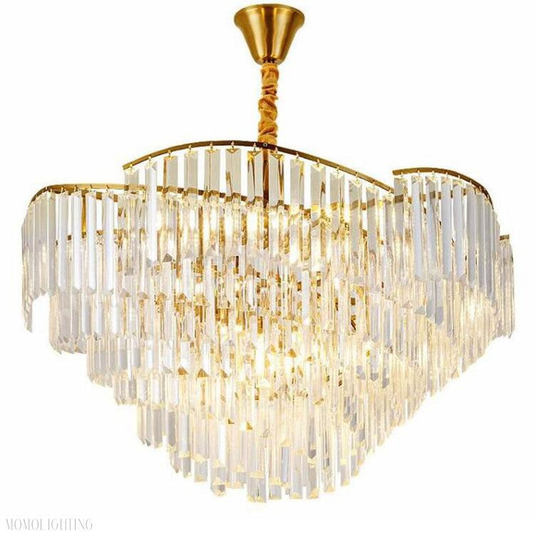 Caetano Crystal Chandelier-Momo Lighting