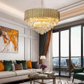 Callistenes Clear Crystal Chandelier-Momo Lighting
