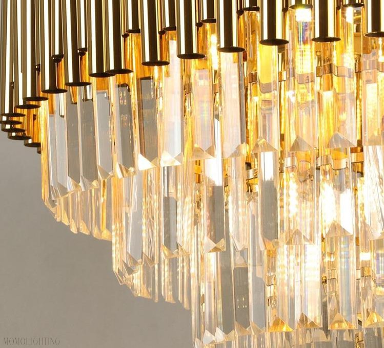 Callistenes Clear Crystal Chandelier-Momo Lighting