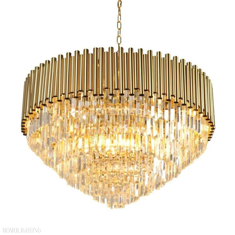 Callistenes Clear Crystal Chandelier-Momo Lighting