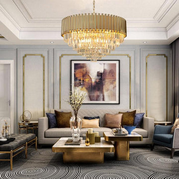 Callistenes Clear Crystal Chandelier-Momo Lighting