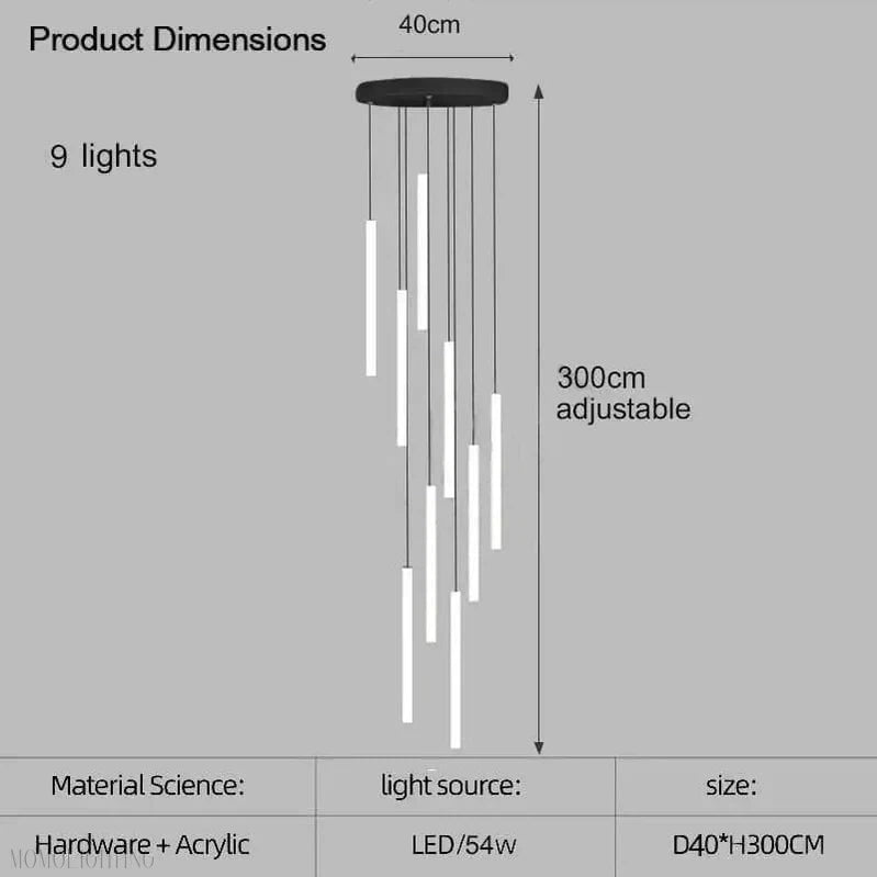 Cambridge Foyer & Staircase Chandelier-Momo Lighting