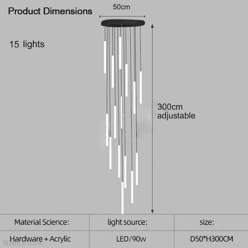 Cambridge Foyer & Staircase Chandelier-Momo Lighting