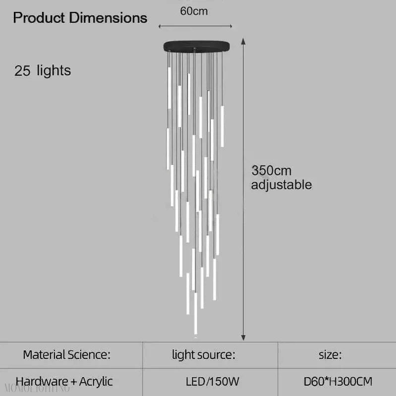 Cambridge Foyer & Staircase Chandelier-Momo Lighting