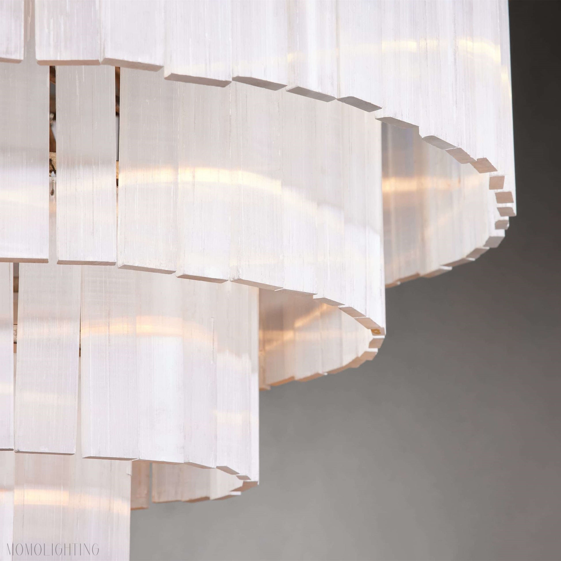 Cameron Luxury 4 Tier Selenite Chandelier-Momo Lighting
