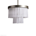 Cameron Luxury Selenite 2 Tier Round Chandelier-Momo Lighting