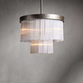Cameron Luxury Selenite 2 Tier Round Chandelier-Momo Lighting