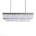 Cameron Luxury Selenite Linear Chandelier 49'' 59''-Momo Lighting