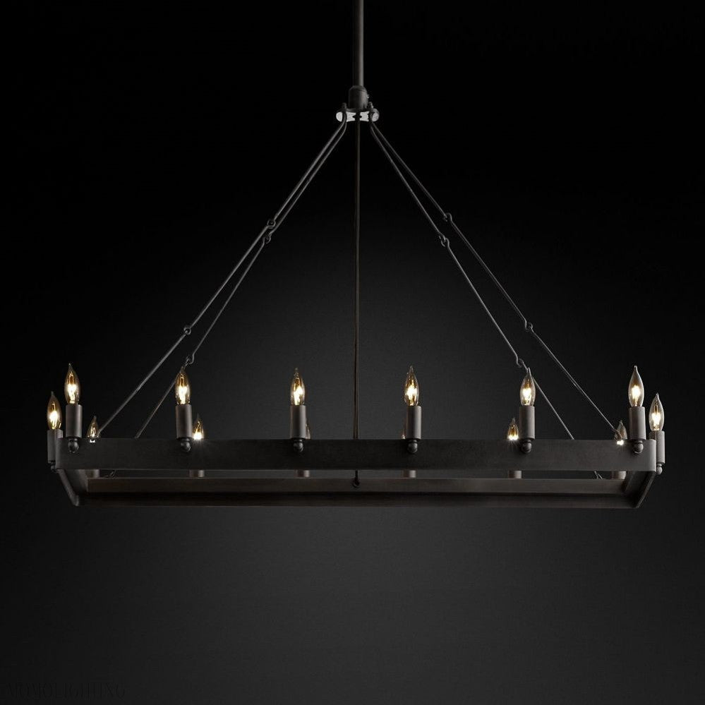 Camino Vintage Candelabra Rectangle Chandelier