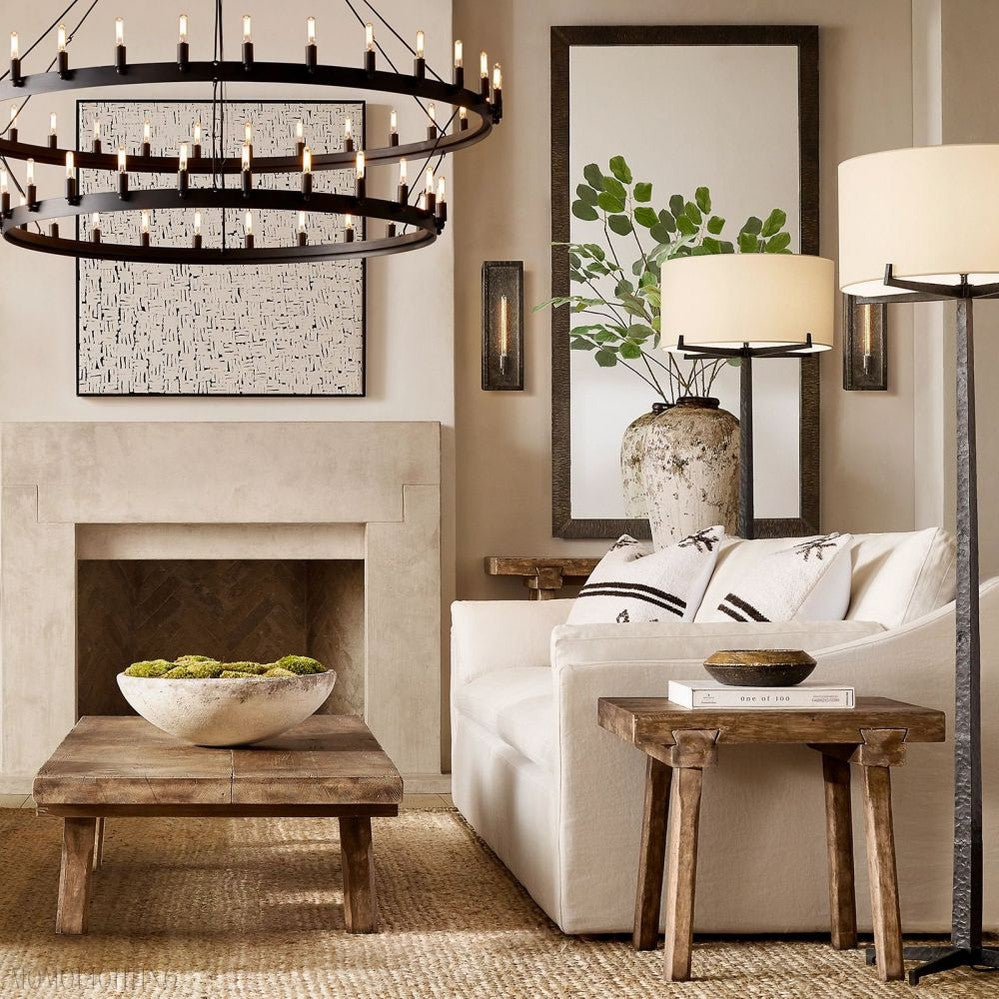 Camino Vintage Filament 2-Tier Round Chandelier-Momo Lighting