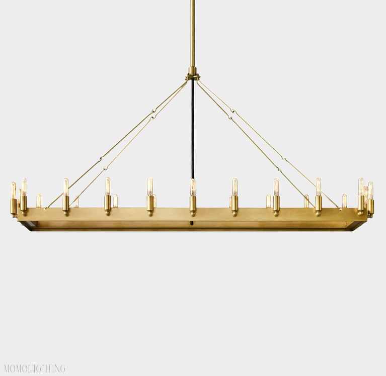 Camino Vintage Filament Rectangular Chandelier