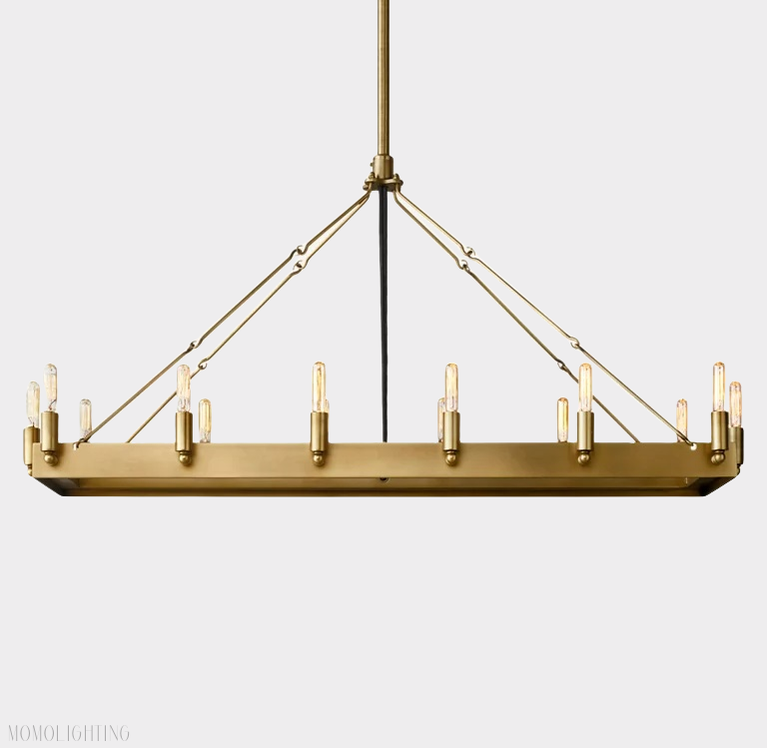 Camino Vintage Filament Rectangular Chandelier