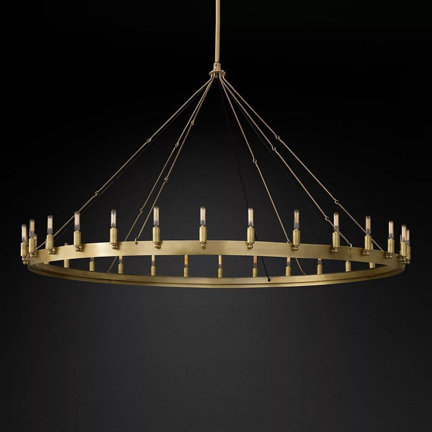 Camino Vintage Filament Round Chandelier-Momo Lighting