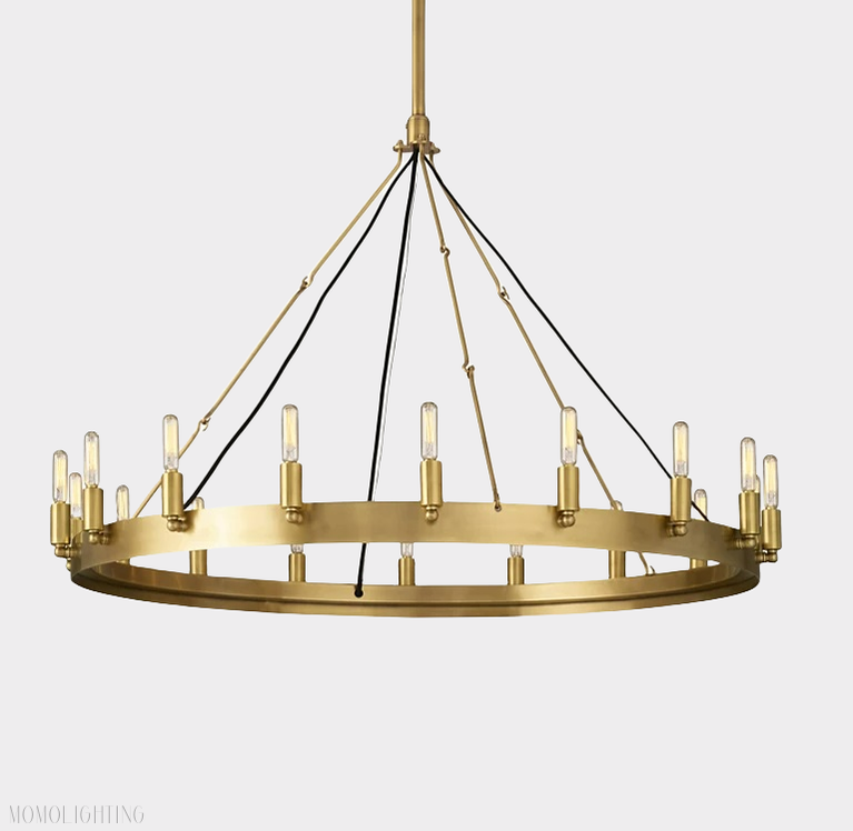Camino Vintage Filament Round Chandelier-Momo Lighting