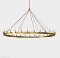 Camino Vintage Filament Round Chandelier-Momo Lighting
