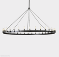 Camino Vintage Filament Round Chandelier-Momo Lighting