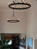 Camino Vintage Filament Round Chandelier-Momo Lighting