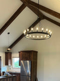 Camino Vintage Filament Round Chandelier-Momo Lighting